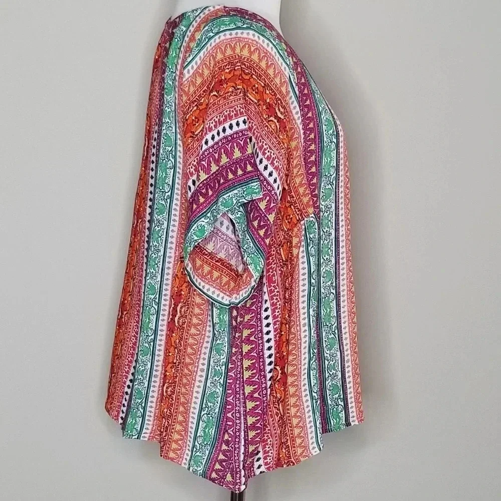 Anthropologie Maeve Milla Printed Tribal Top S - Picture 4 of 8